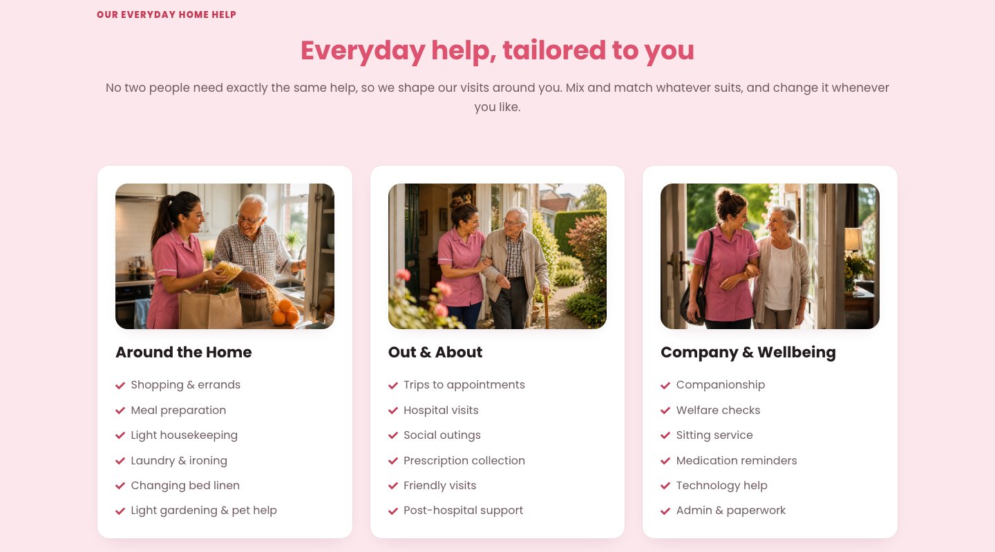Neways Home Help landing page: Everyday help
