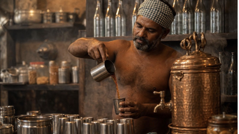 The tea master, character frame